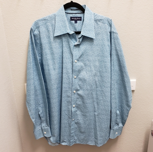 Austin Reed London Button Down Size Lg Mens Shirt - Picture 2 of 6